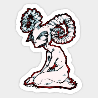 Aries is on Fire Sticker